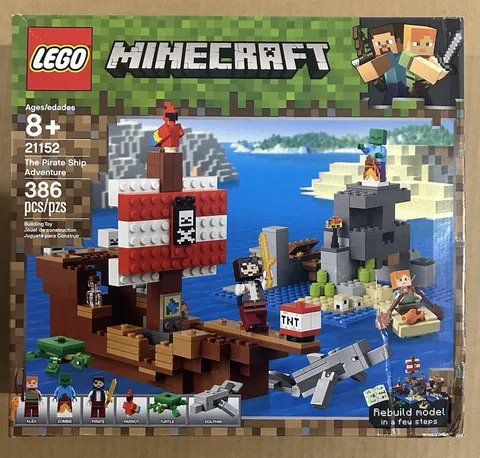 New - LEGO Minecraft: The Pirate Ship Adventure (21152)- Box Damage
