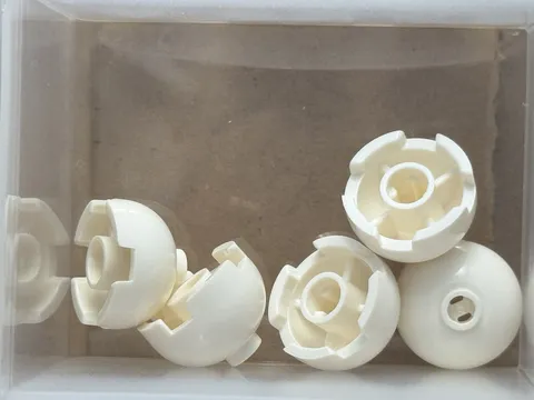 LEGO Parts - White Brick, Round 2 x 2 Dome Top - No 553 - QTY 5