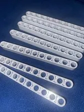 Lego Light Gray Technic, Liftarm, Thick 1 X 11 QTY  7 Part No. 32525