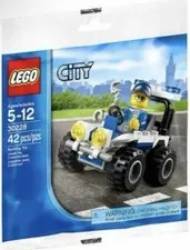 LEGO CITY Police ATV (30228) Officer Policeman Buggy 42pc Retired New 2014