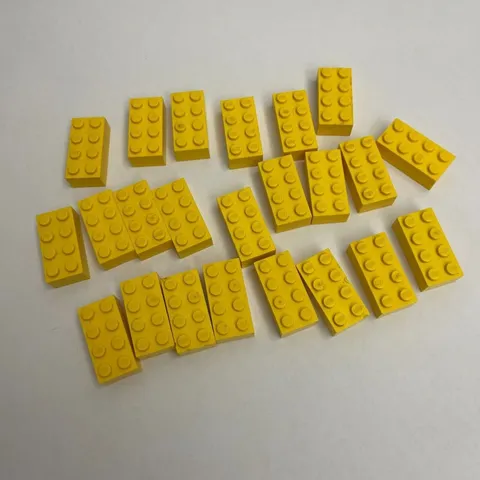 Lego 3001 Yellow Bricks Replacement Add-on Pieces Parts Lot of 23