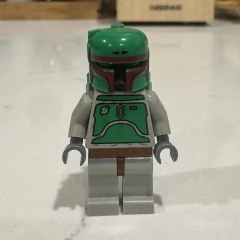 LEGO Star Wars Boba Fett Minifigure - Green Helmet, Jetpack, Plastic, 6+