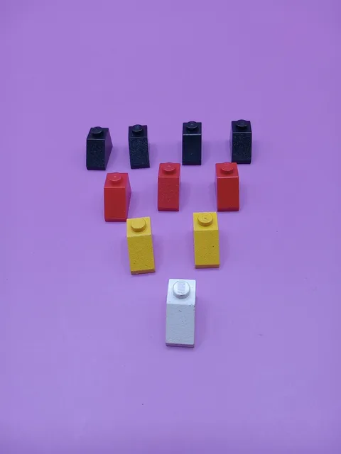 LEGO 45° Slope Brick Lot (10 Included) Part numbers 3040 or 3297