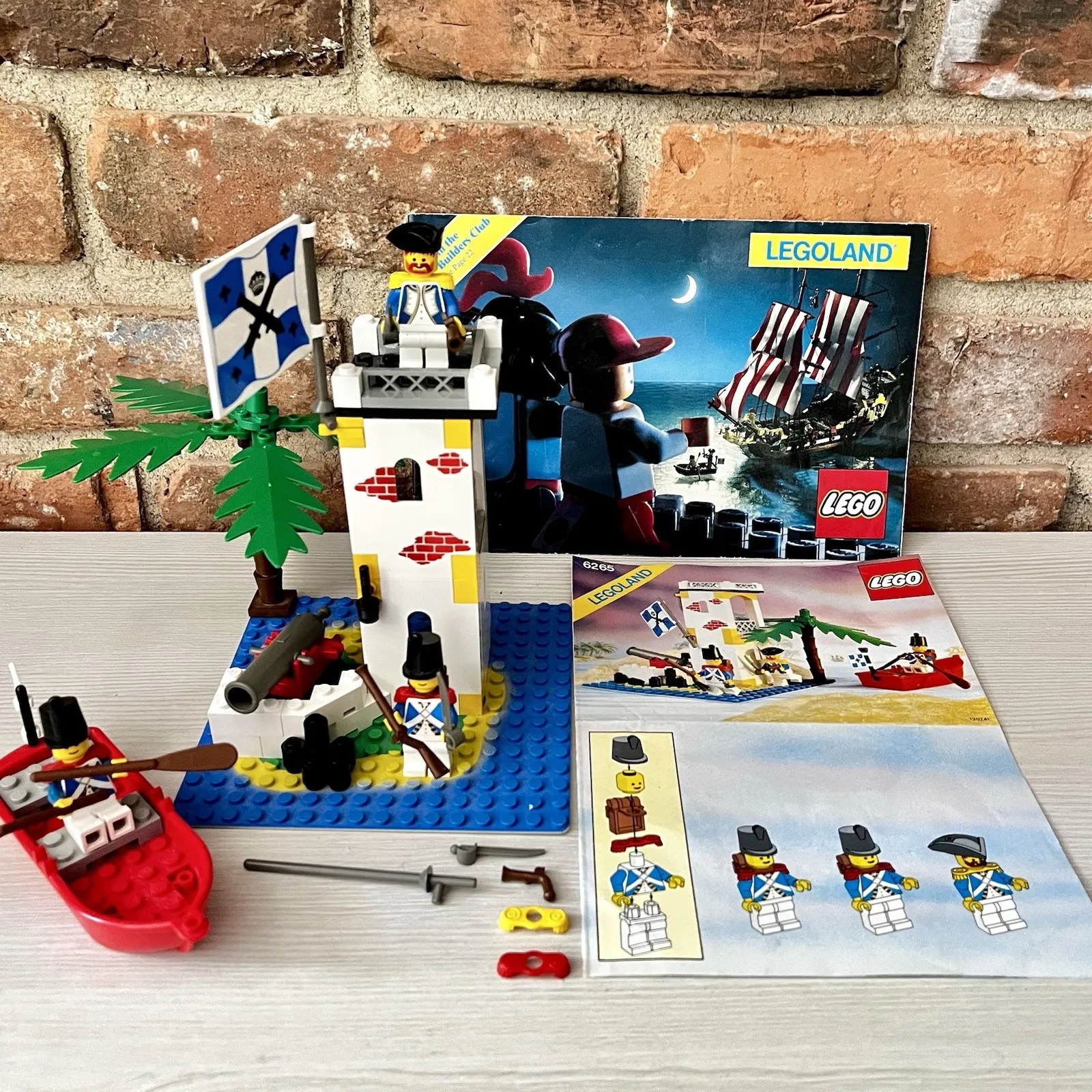 LEGO Pirates Sabre Island 6265 Vintage 1989 100% Complete Set W Manual