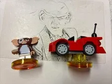 EE Lego Dimensions Gremlins Gizmo and Red Car From Set #71256