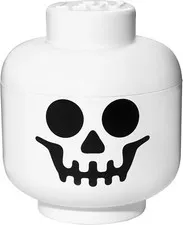 LEGO Room Copenhagen Storage Head, White, Skeleton Face Trick or Treat Halloween