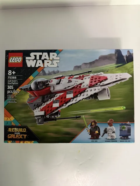 LEGO Star Wars Jedi Bob’s Starfighter Building Toy, Star Wars Starship 75388