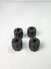 4x LEGO Black Wheel Hard Plastic SMALL 22 D. x 24 mm Exploriens Spyrius UFO#6118