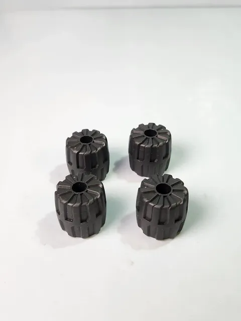 4x LEGO Black Wheel Hard Plastic SMALL 22 D. x 24 mm Exploriens Spyrius UFO#6118