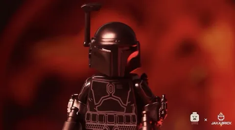 LEGO Star Wars Jaka Brick Custom Bounty Hunter Jango Fett Variant Minifigure