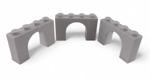 Genuine LEGO White Arch 1x4x2 6182 Building Brick Bricks Blocks Parts-Lot of 3
