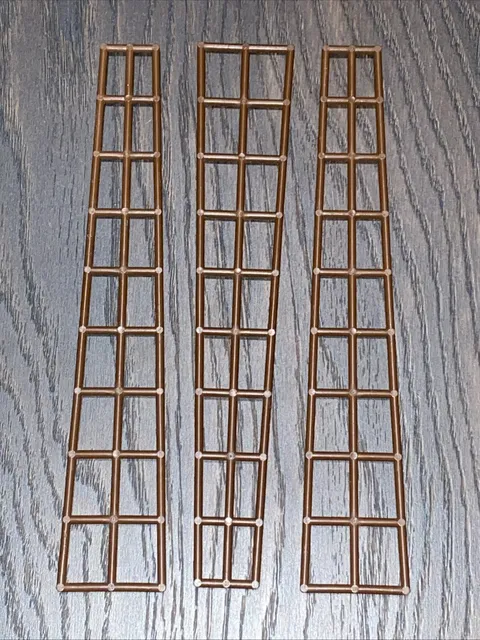 3x LEGO Brown Boat Mast Pirate Rigging Long 5 X 27 Lot 2541 6274 6270 6286 6285
