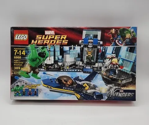 Lego 6868 Hulk's Helicarrier Breakout -MIB UNOPENED Marvel Set Loki, Thor, Hulk