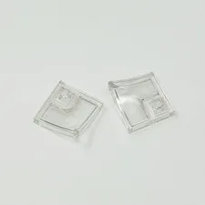 4190 LEGO Plate Arch 2x2 Inverted Corner Recessed Stud TRANSPARENT Clear (2)