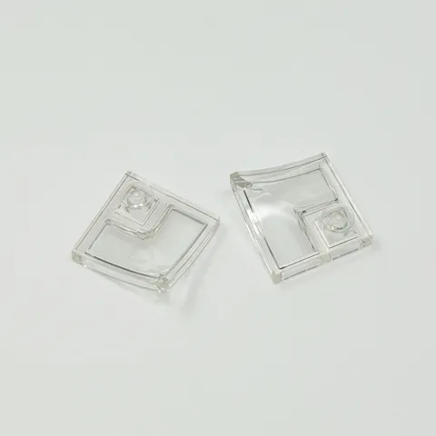 4190 LEGO Plate Arch 2x2 Inverted Corner Recessed Stud TRANSPARENT Clear (2)