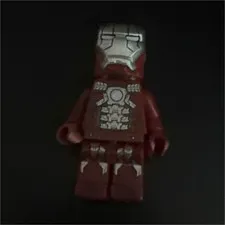 LEGO Iron Man Minifigure Red & Silver Armor Figure - Plastic Minifigure