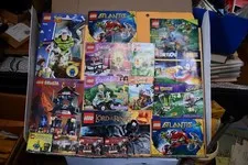 Huge Lot Lego Manuals Atlantis Castle Harry Potter Hobbit Alien Quest Sonic TMNT