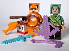 LEGO Minecraft Arbalest Knight & Fox Skin MINIFIGURE from 21246 21178