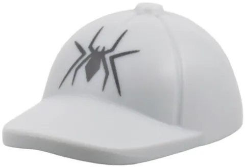 LEGO Minifigure Accessory Cap Spider-Man Web Light Bluish Gray Marvel #WAB011