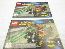 LEGO 76012 DC Batman The Riddler Chase Instruction Guide Book 1 & 2 MANUALS ONLY