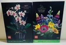 Lego Botanical Collection 10311 Orchid 10313 Wildflower Bouquet 2 Sealed Sets