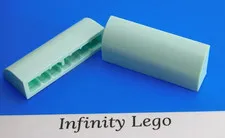 6 LEGO Aqua Brick 1 x 4 with Curved Top (6191 10314) - 6 Pieces