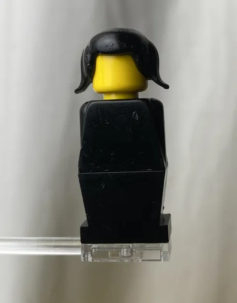 Vintage Lego Minifigure Black Torso old032 LEGOLAND 1976 Bus Stop 696 Rare Item!