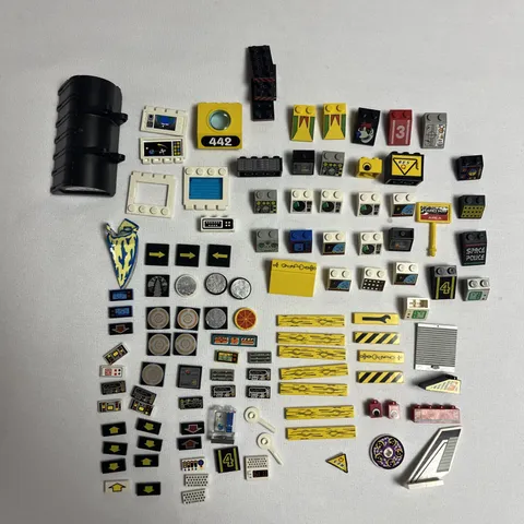 Vintage Lego Specialty Parts Stickered Decaled Printed 100+