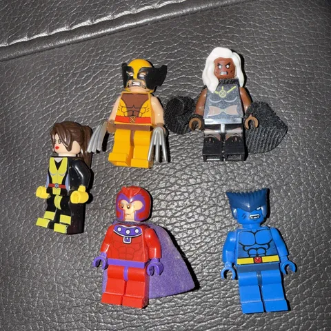 Custom Lego Marvel X-Men Minifigures Lot Beast Wolverine Storm  Magneto