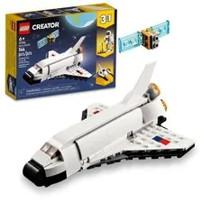 LEGO Creator 3 in 1 Space Shuttle Toys - Building pack of 1, White