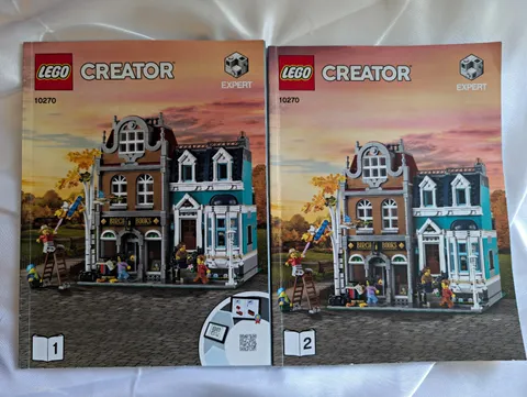 LEGO Creator Expert 10270 Bookshop Illustrated Manual Booklets Only EN/FR/ES