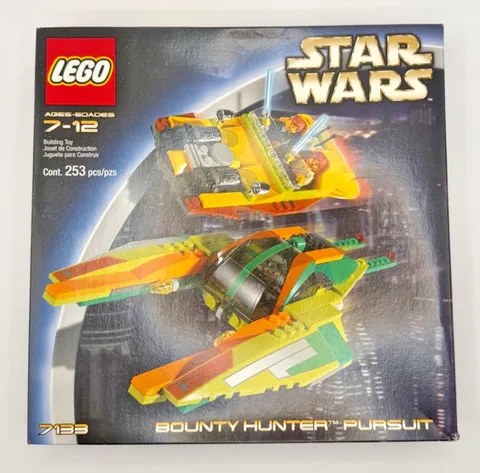 NEW SEALED LEGO Star Wars Bounty Hunter Pursuit (7133) NIB - Vintage 2002 RARE