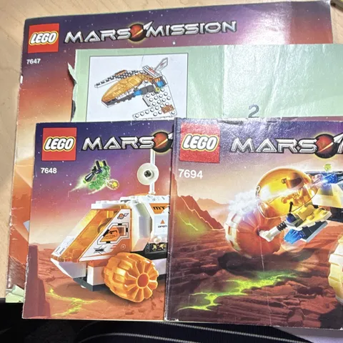 LEGO Mars Mission Instruction Manual Booklet Lot, Sets 7647 7648 7694