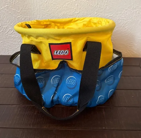 Lego Storage Bin Bucket Travel Collapse Bag Carry Organizer Yellow Blue Tote