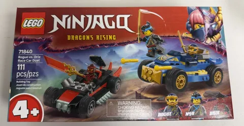 LEGO 71840 NINJAGO Rogue vs Drix Race Car Duel BRAND NEW & SEALED
