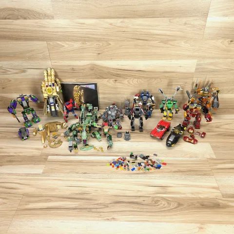 Lego Incomplete Mech Sets Bundle...Marvel, DC, Ninjago, Star Wars