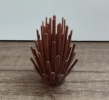 Single LEGO® Reddish Brown Plant 6064 Prickly Bush 2 x 2 x 4 Cactus Landscaping 