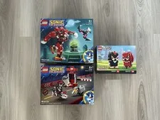 Retired LEGO Sonic Sets x3 Lot - Knuckles, Shadow & Rouge 76996 76995 40672 NEW