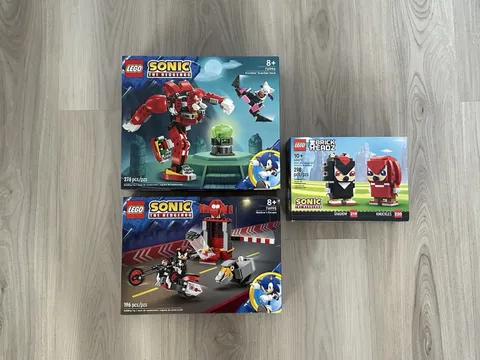 Retired LEGO Sonic Sets x3 Lot - Knuckles, Shadow & Rouge 76996 76995 40672 NEW