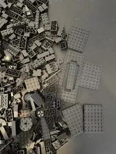 LEGO Lot of 1 Lb 3.5oz Random Black LEGO pieces 