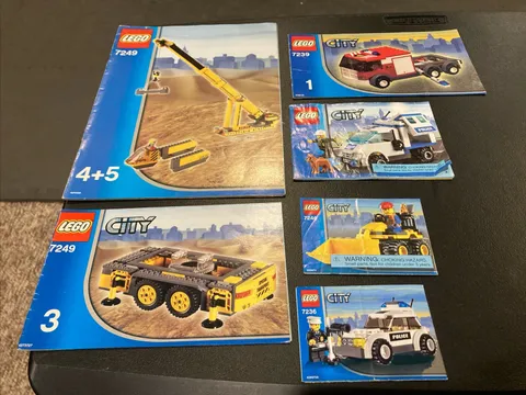 LEGO City Mobile Crane 7249  (3, 4, 5) 7239 7285 7246 7236 Police Manual Only #1
