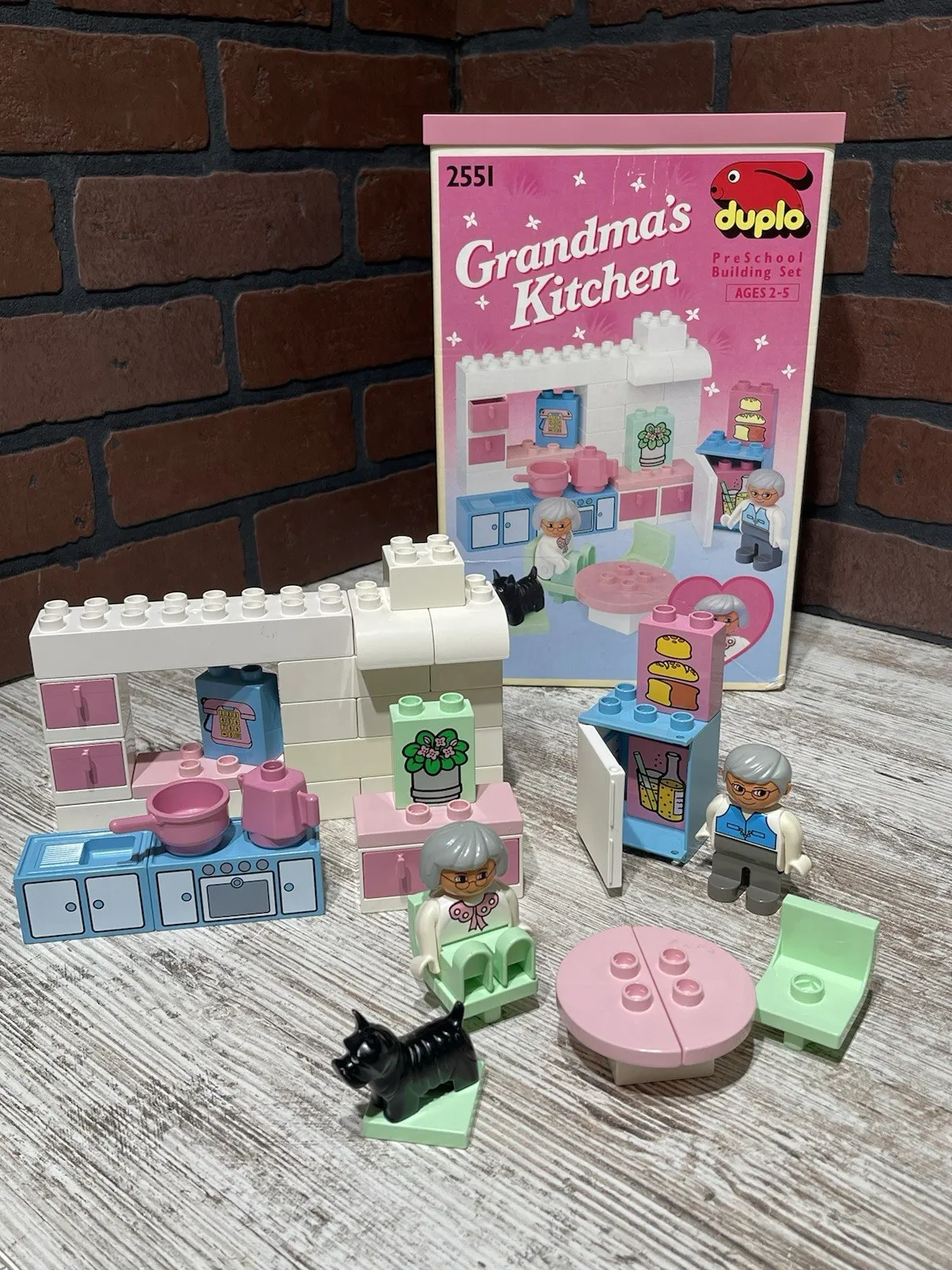 Grandma's Kitchen Lego Duplo Set #2551 100% Complete W/Box 1992 Vintage