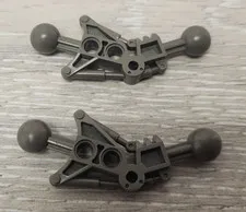 Lego 32482 Old Dark Gray Bionicle Toa Leg Arm Limb Part Piece Lot Of 2