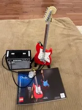 LEGO Ideas Fender Stratocaster Guitar & amp #21329 Loose W/ Instructions