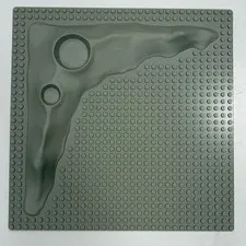Lego Baseplate Raised 32 x 32 Crater Plate (3974a) : 2 Bad Lego Studs