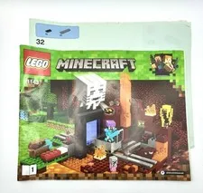 LEGO Manual Only 21143 Minecraft Paper Instructions The Nether Portal