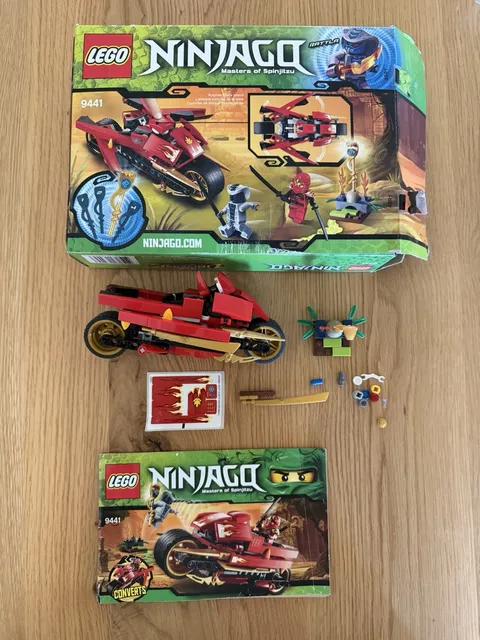 LEGO NINJAGO Masters of Spinjitzu 9441 Red Motorcycle Set - No Figs
