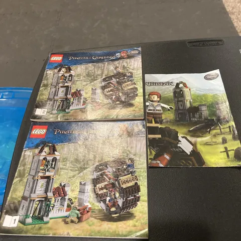 LEGO 4183 Pirates of the Caribbean The Mill Manual Only Book 1 & 2 + Poster
