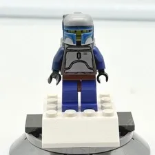 LEGO Star Wars Jango Fett Minifigure sw0053 Violet Blue 7153 Slave I 2002 READ