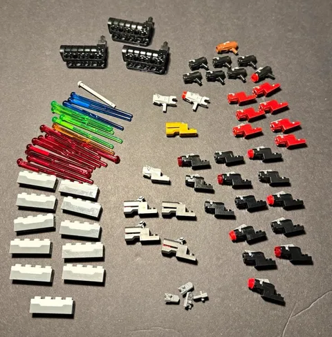 LEGO Star Wars Blaster Weapons Lot Guns Rifles Lightsaber Bolts Minifigure Parts
